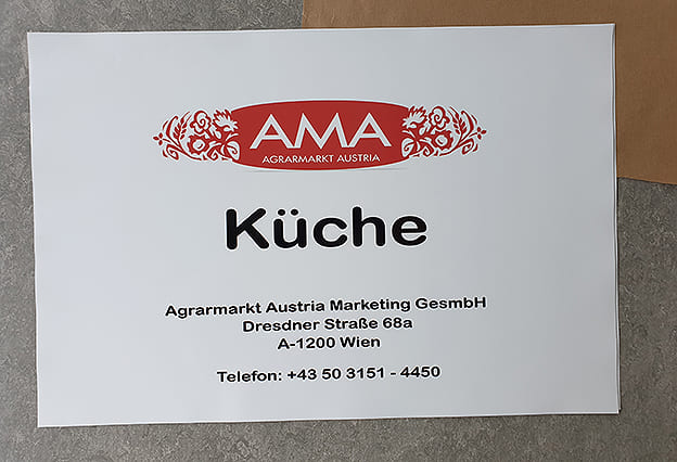 Aufkleber AMA Digitaldruck