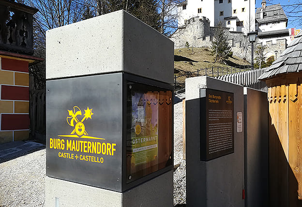 Beschilderung Burg Mauterndorf