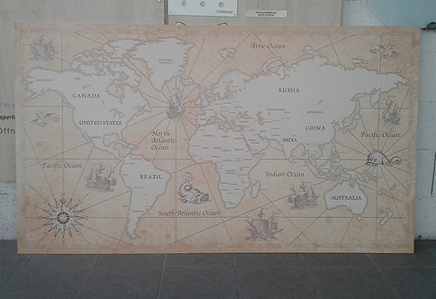 Digitaldruck_Landkarte Wandtafel