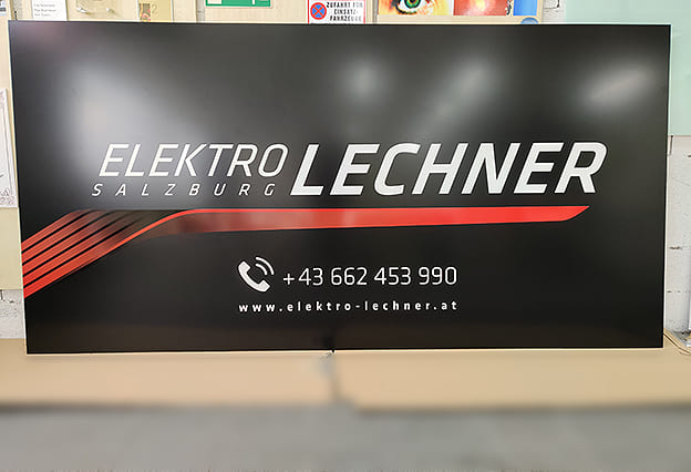 Firmenschild Elektro Lechner