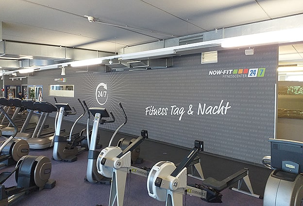 Digitaldruck Fitnessstudio
