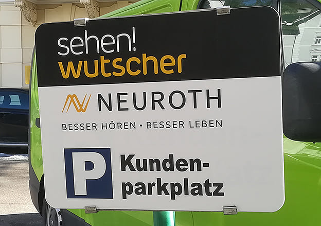 Parkplatzschild