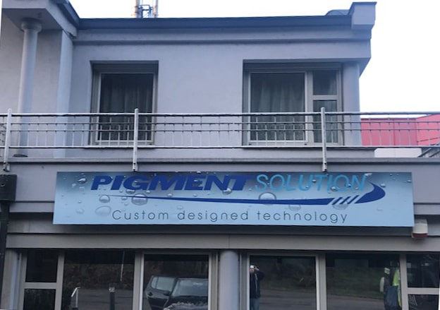 Firmenschild Digitaldruck Pigment Solution