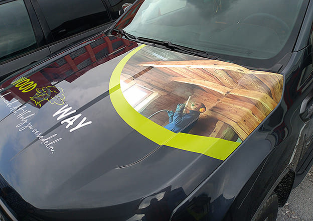 Digitaldruck Motorhaube Woodway Ranger